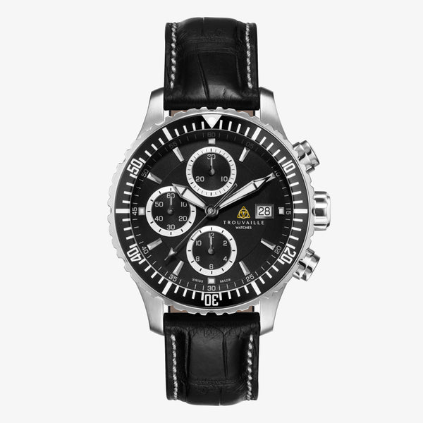 Black Captain Chronograph Automatic Watch
