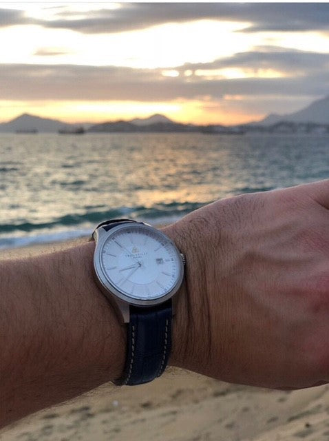 Classic Index Auto - White Dial Automatic with Blue Strap